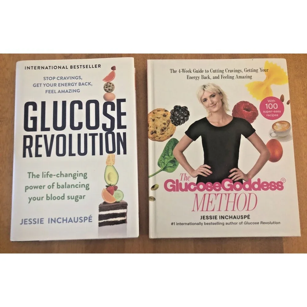 Glucose Goddess Method Book Lot by Jessie Inchauspe Revolution & Cookbook LN